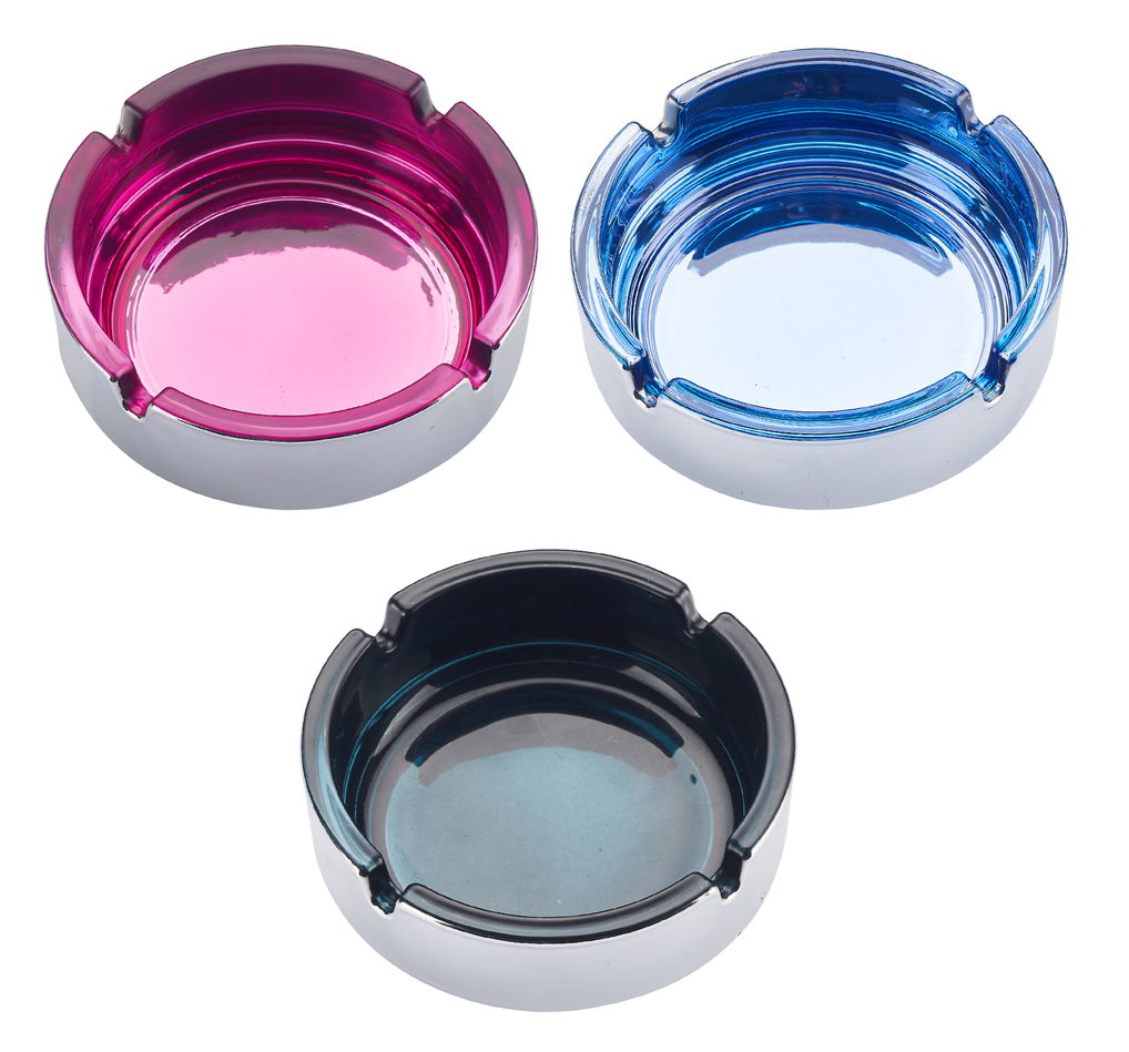 CENICERO ROUND COLORFUL GLASS (6)
