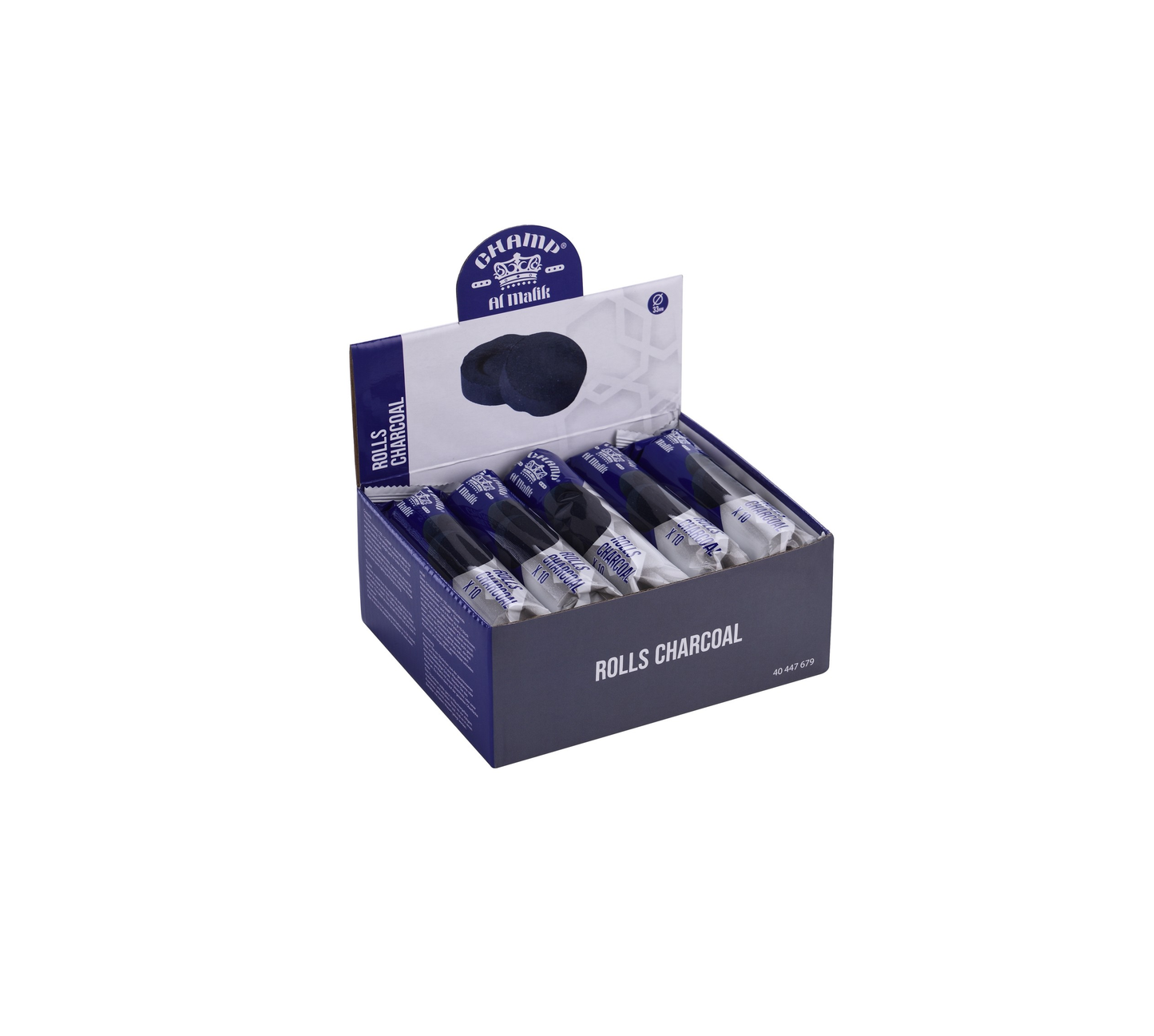 CHAMP 33MM CARBON SHISHA (10 ROLLOS)