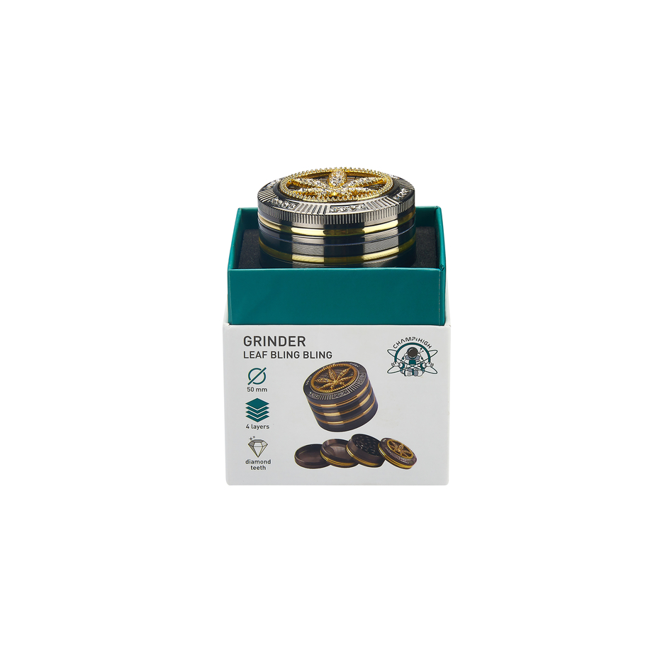 CHAMP GRINDER LEAF BLING BLING (1)