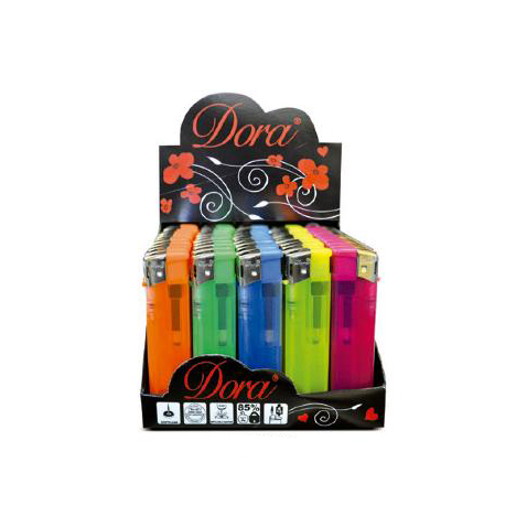 DORA ENCENDEDOR ELECTRONICO SEMI TRANSLUCIDO (50)