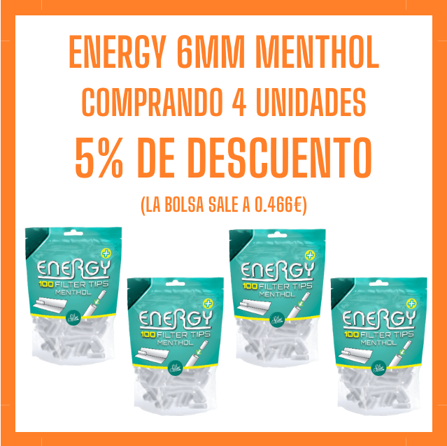 PROMOCION ENERGY 6MM MENTHOL