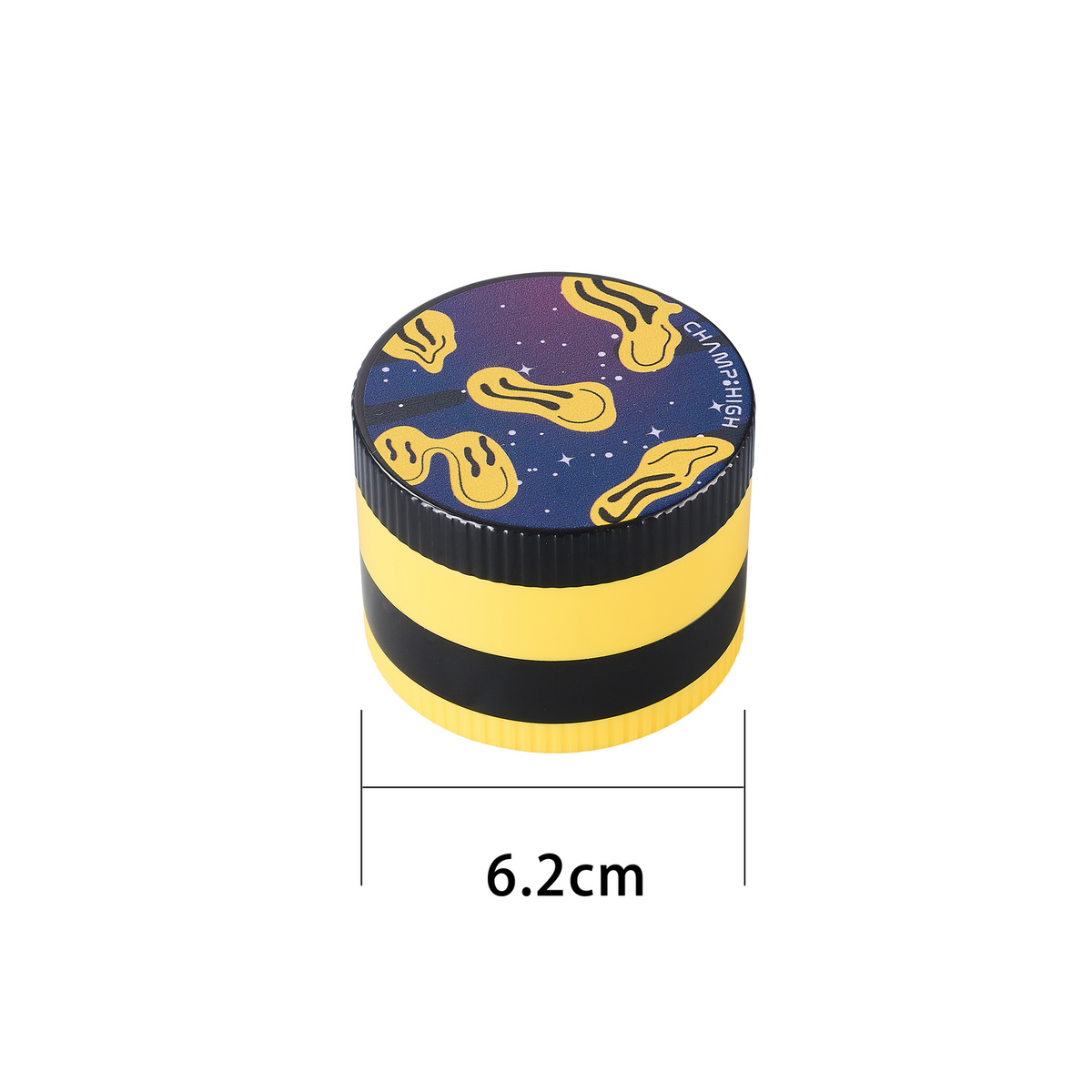 CHAMP GRINDER HAPPY FACE 62MM (12)