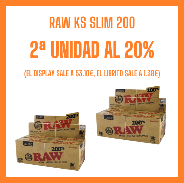 PROMOCION RAW KS SLIM 200