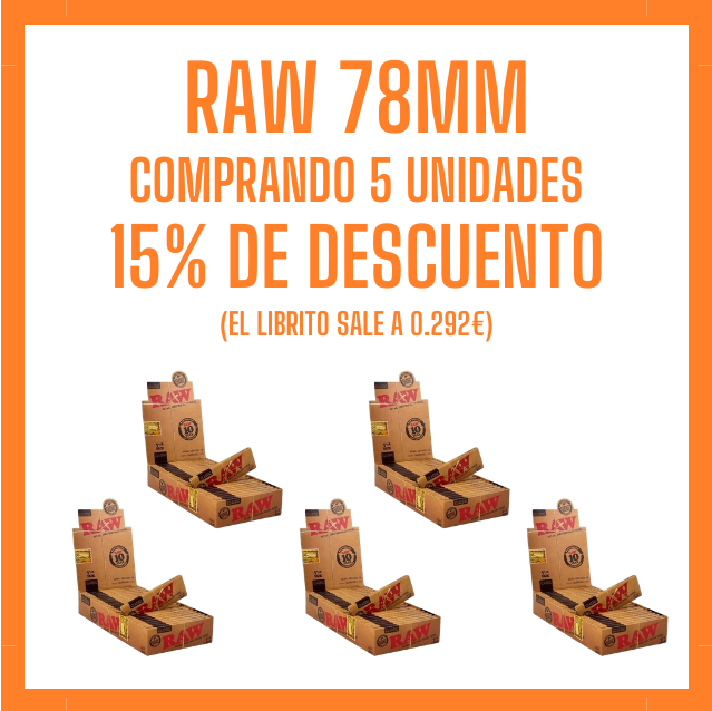 PROMOCION RAW 78MM 5UD
