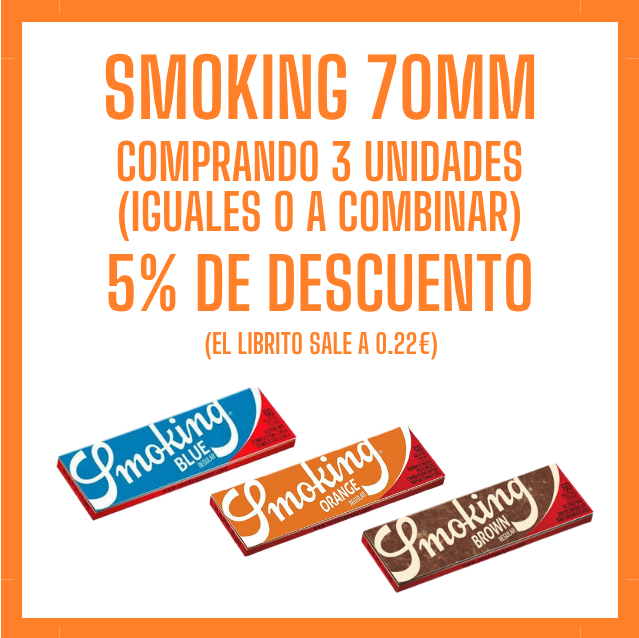 PROMOCION SMOKING 70MM