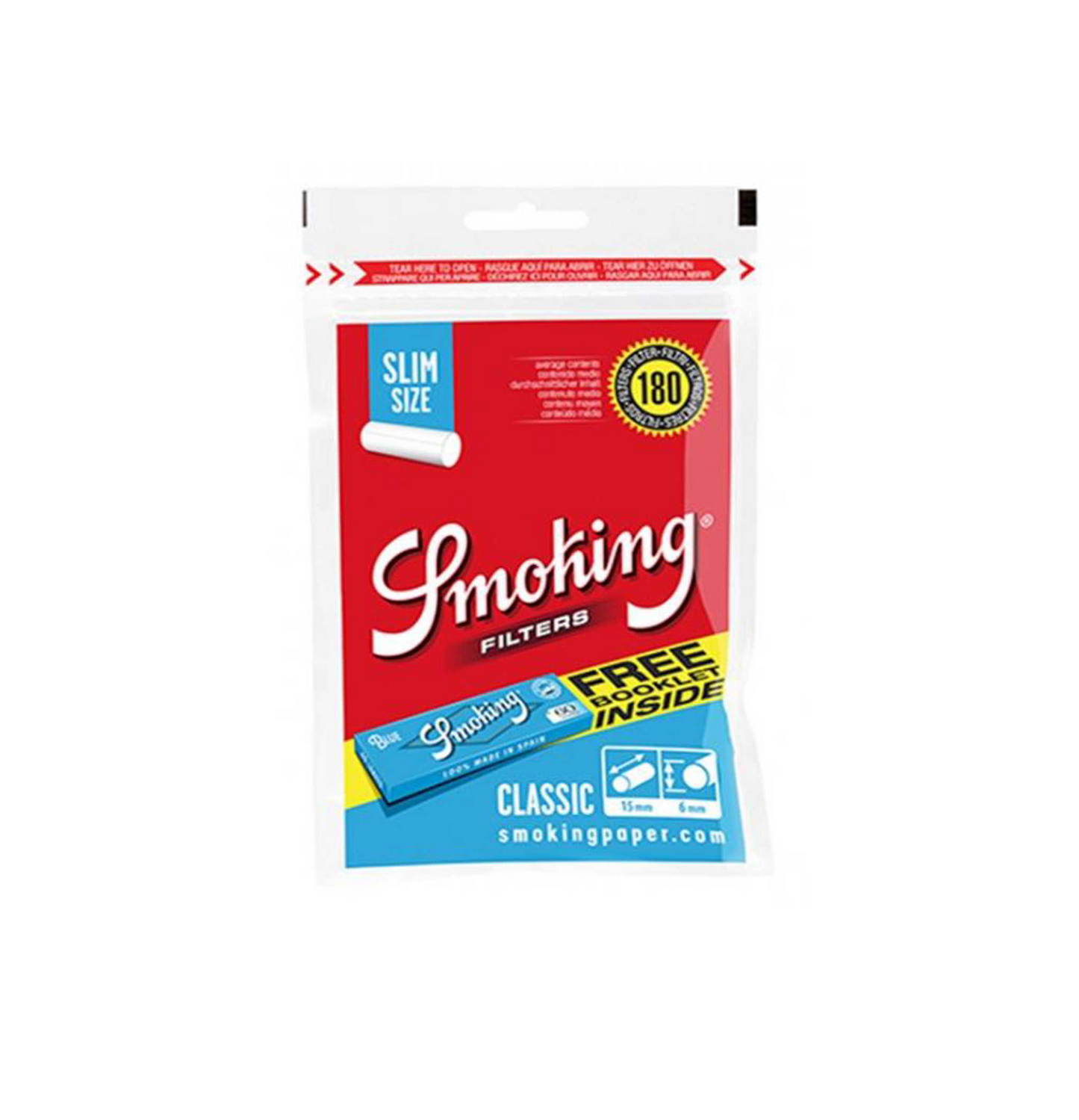 SMOKING 6MM + PAPEL (30X180)
