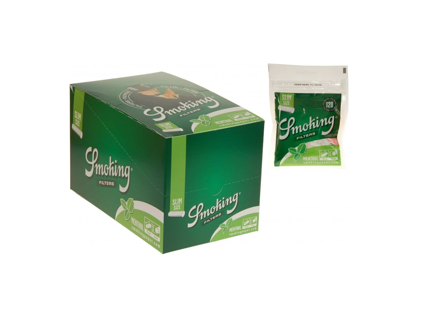 SMOKING 6MM MENTHOL (10X120)