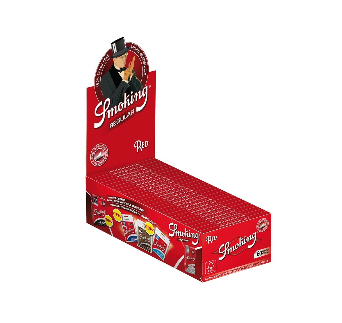 SMOKING RED 70MM (50)