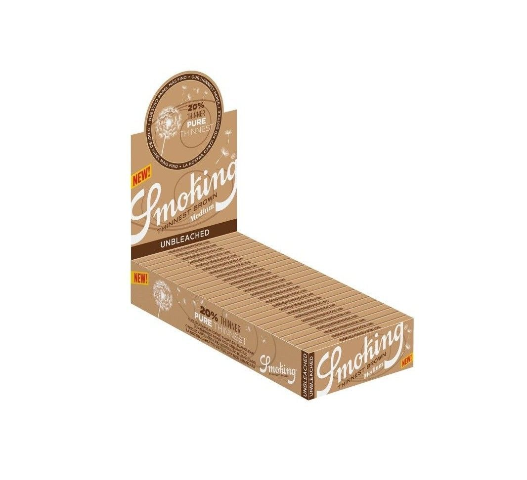 SMOKING THINNEST BROWN 78MM (25)