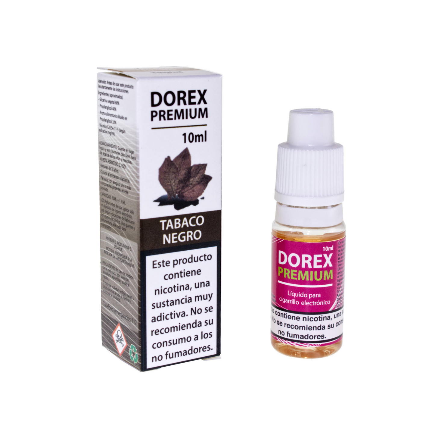 DOREX LIQUIDO 10ML TABACO NEGRO 6MG (1)