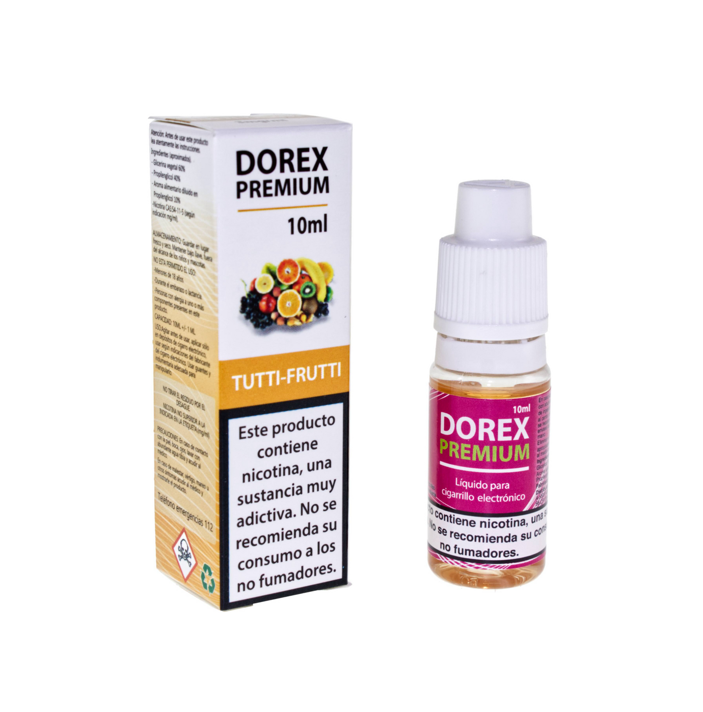 DOREX LIQUIDO 10ML TUTTI-FRUTTI 0MG (1)