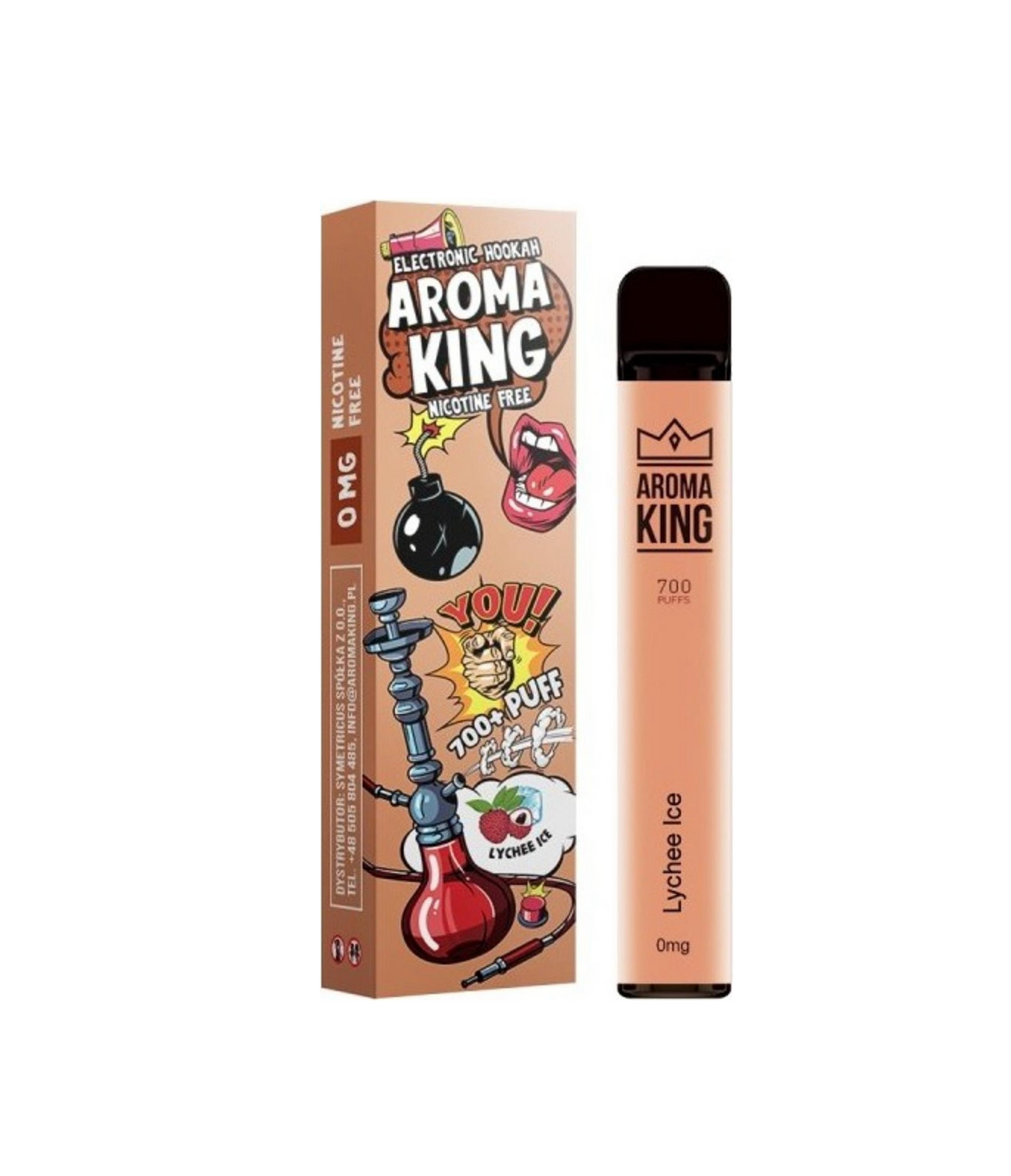 AROMA KING HOOKAH ZERO LYCHEE ICE