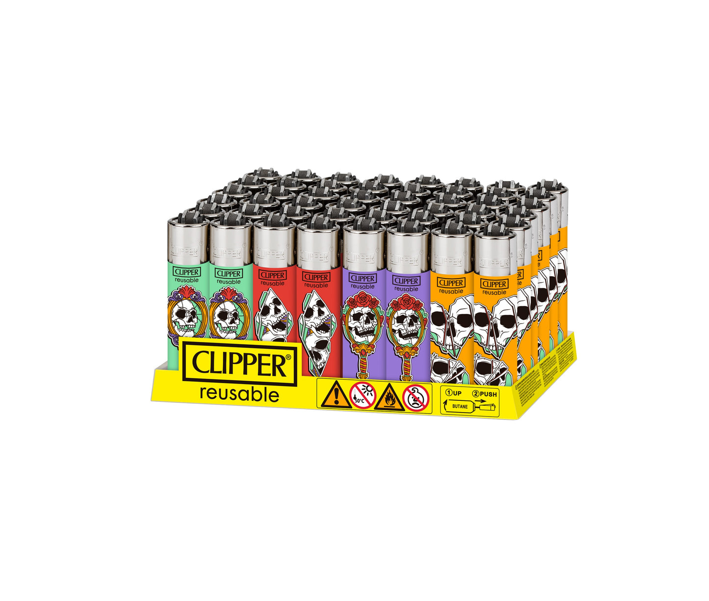 CLIPPER LARGE MIRROR SKULLS (48)