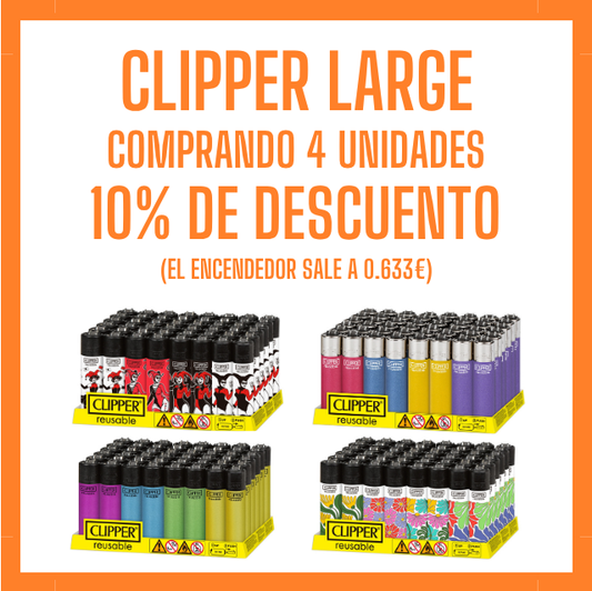 PROMOCION CLIPPER LARGE 4UD