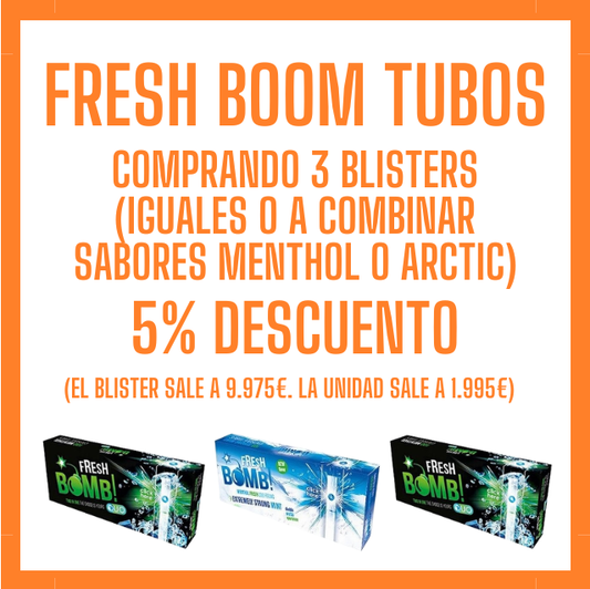OFERTA FLASH 3 FRESH BOOM TUBO