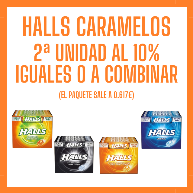 PROMOCION HALLS CARAMELOS