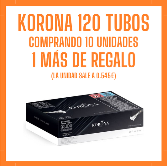 PROMOCION KORONA 120 TUBOS