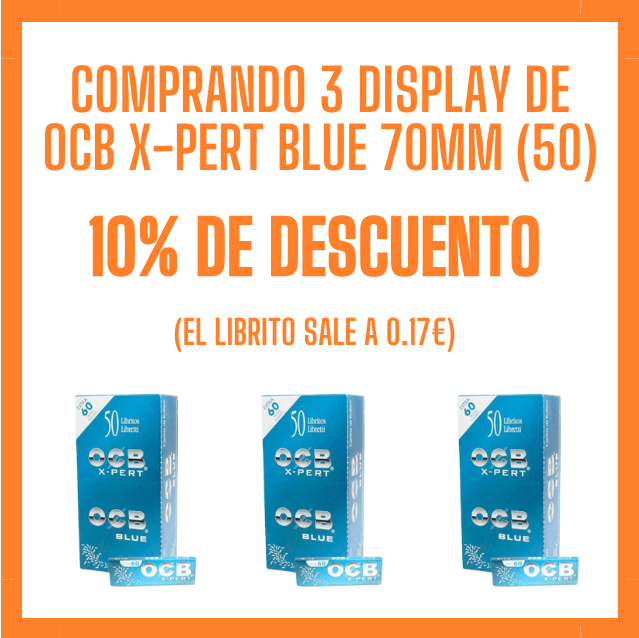 PROMOCION OCB XPERT BLUE 70MM
