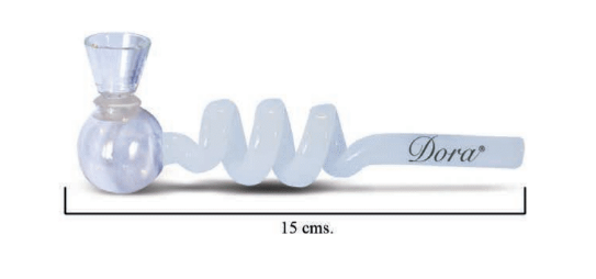 DORA PIPE CRISTAL SPIRAL 15CM (12)