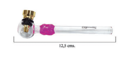 DORA PIPE GLASS SKULL 12.5CM (24)