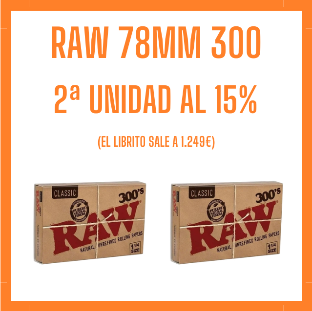 PROMOCION RAW 78MM 300