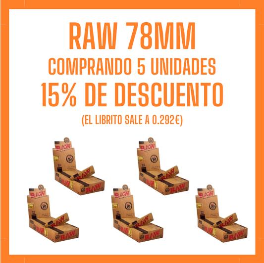 PROMOCION RAW 78MM 5UD