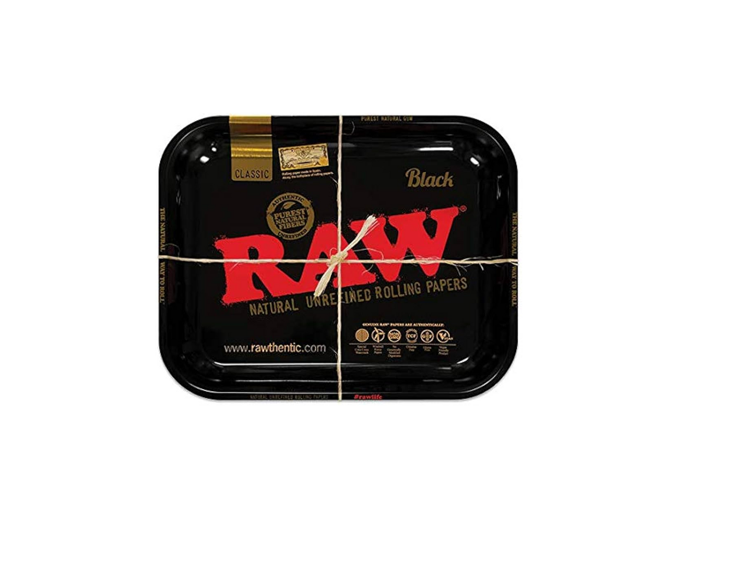 RAW TRAY BLACK MEDIUM (27.5CM x 34CM)