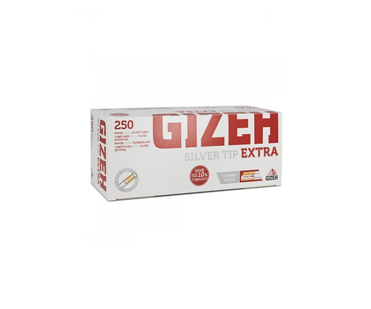 GIZEH SILVER TIP TUBO PAPEL 250 EXTRA (40)